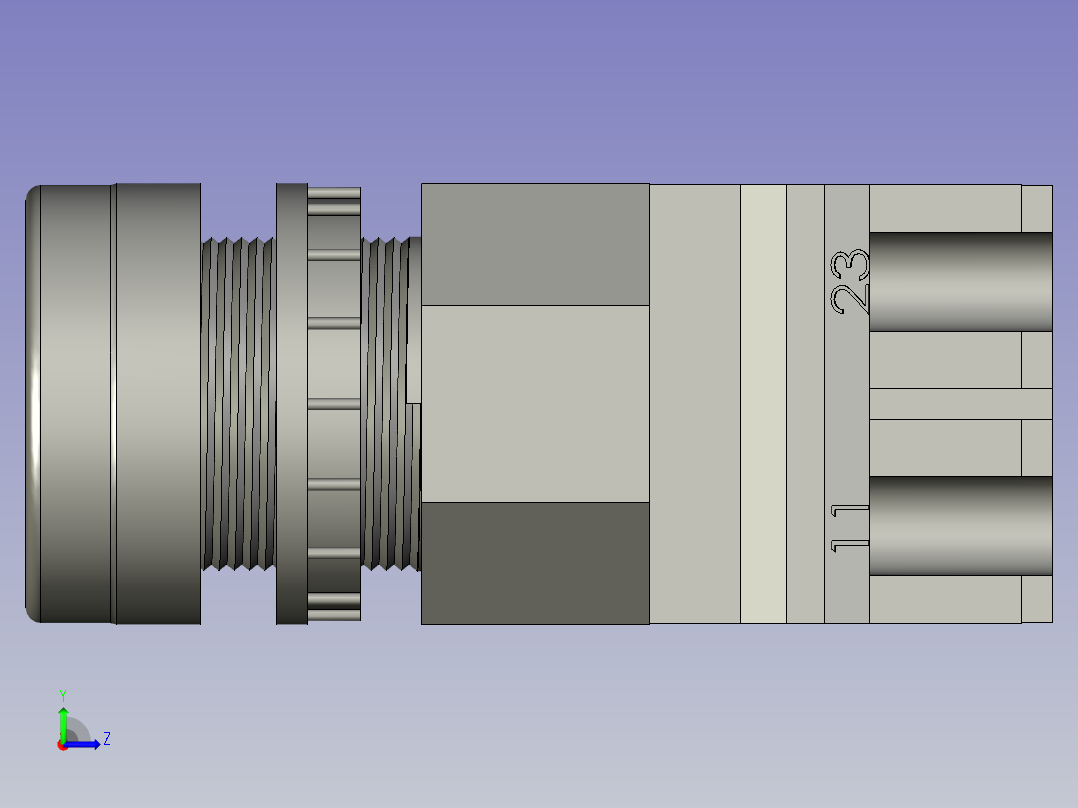 按钮开关红LAY50-22双科-131223左视图