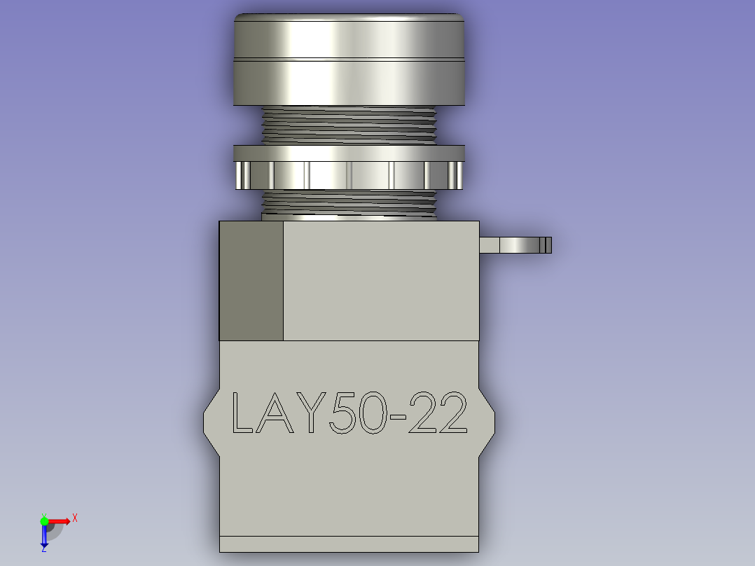 按钮开关红LAY50-22双科-131223俯视图