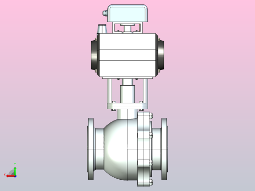 RV Q641F法兰式气动球阀[RVQ641H-16PG]125A后视缩略图