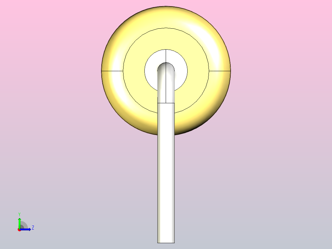 电阻器组RES_AH_3W_800mil_0R_5%左视图