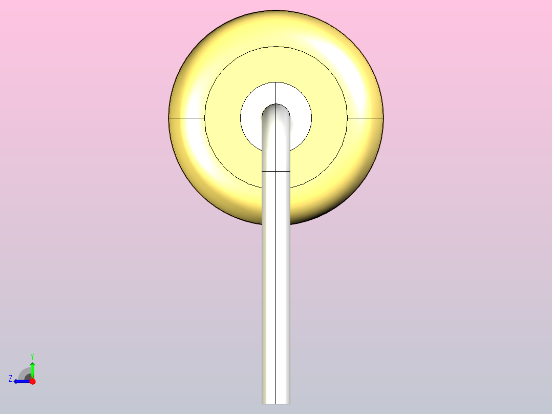 电阻器组RES_AH_3W_800mil_0R_5%右视图