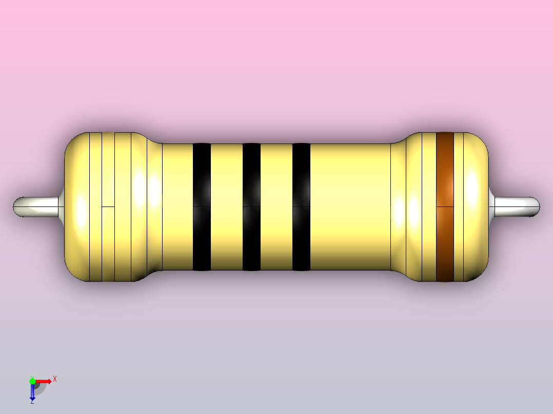 电阻器组RES_AH_3W_800mil_0R_5%俯视图