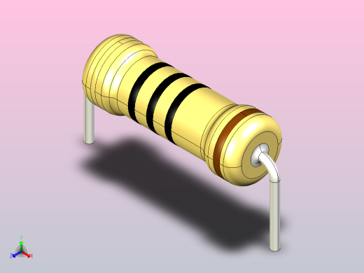 电阻器组RES_AH_3W_800mil_0R_5%正等轴测缩略图