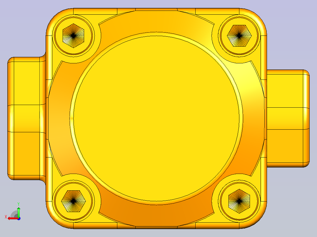 叶片泵装配图及爆炸图和工程图后视图