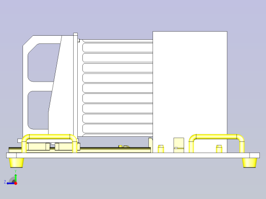 一款组装精度检查夹具3D图模型右视缩略图
