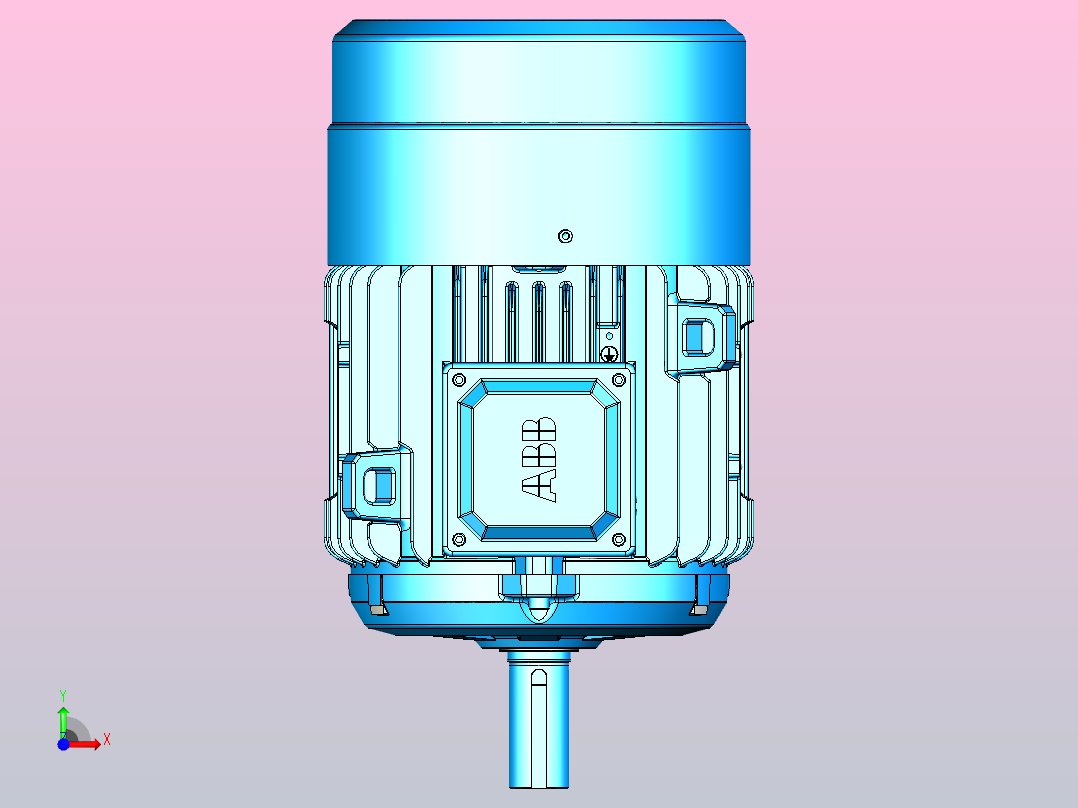 电机- ABB M2BAX132S_B3前视图