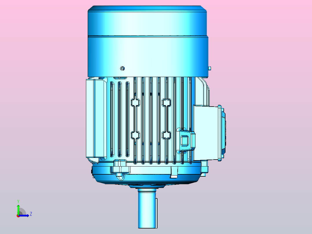 电机- ABB M2BAX132S_B3左视图