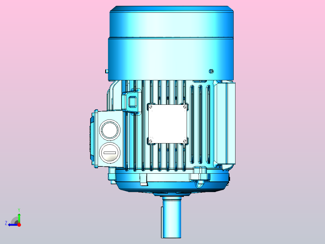 电机- ABB M2BAX132S_B3右视图