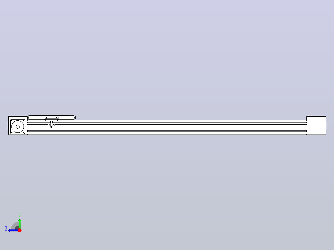 带式直线轴半闭式TPA-ONB-60-140-L950-DR-J60-N3右视图