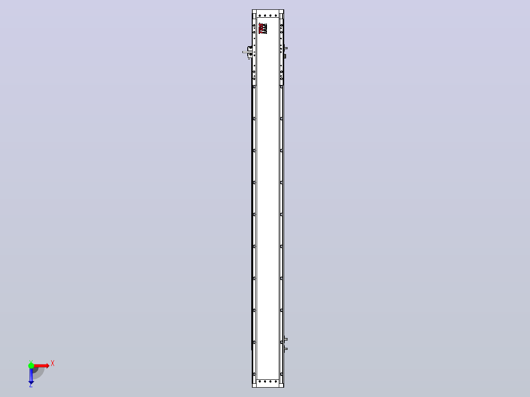 直驱直线电机轴TPA-LNP3-120-35C4-1-L1080-3-C-10-N3俯视图