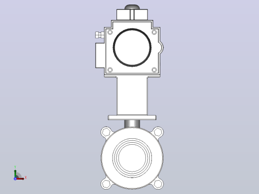 IQP-03气动卡式球阀[IQP-03-1.5s]前视缩略图