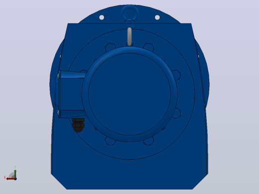 RF147法兰轴伸式安装斜齿轮减速机RF147-Y11-4P-160M-M1-0°-Φ450后视缩略图