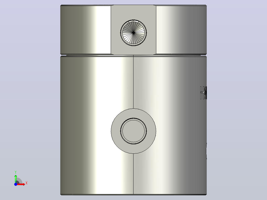 HWRA2单转盘法兰盘型 旋转接头前视图