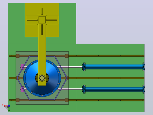 液压驱动悬臂式加压固化脱模工装（0.6KN）（SW+CAD+说明书）