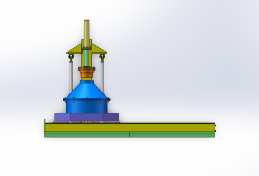 液压驱动悬臂式加压固化脱模工装（0.6KN）（SW+CAD+说明书）缩略图
