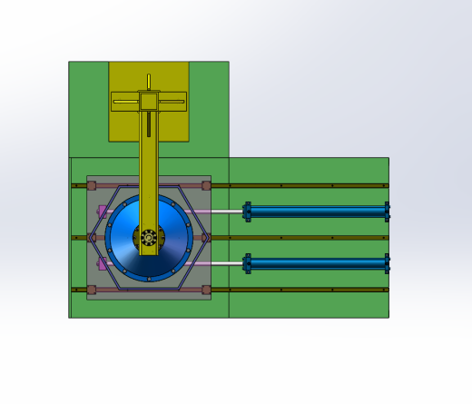 液压驱动悬臂式加压固化脱模工装（0.6KN）（SW+CAD+说明书）缩略图