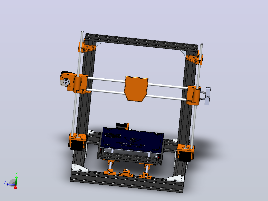 打印机模型3d-printer-421 SW主视图