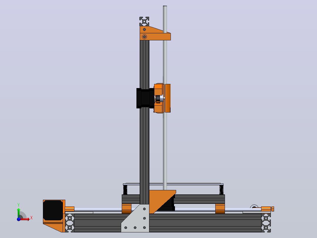 打印机模型3d-printer-421 SW前视图