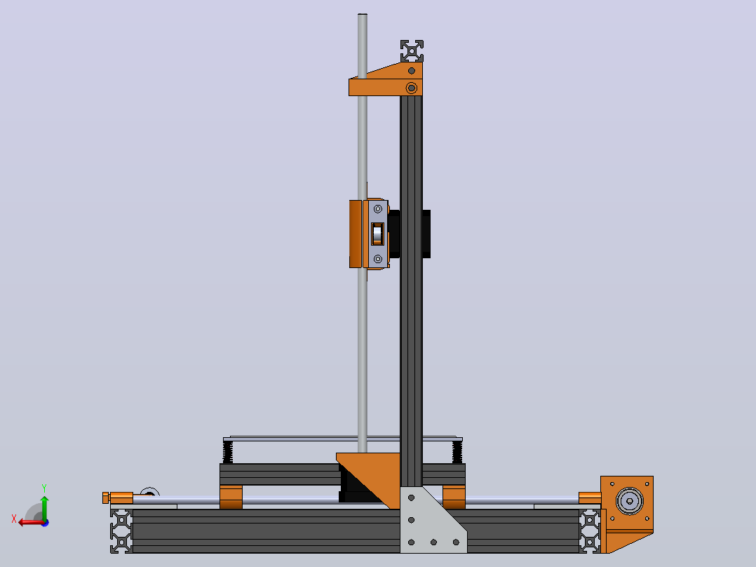 打印机模型3d-printer-421 SW后视图