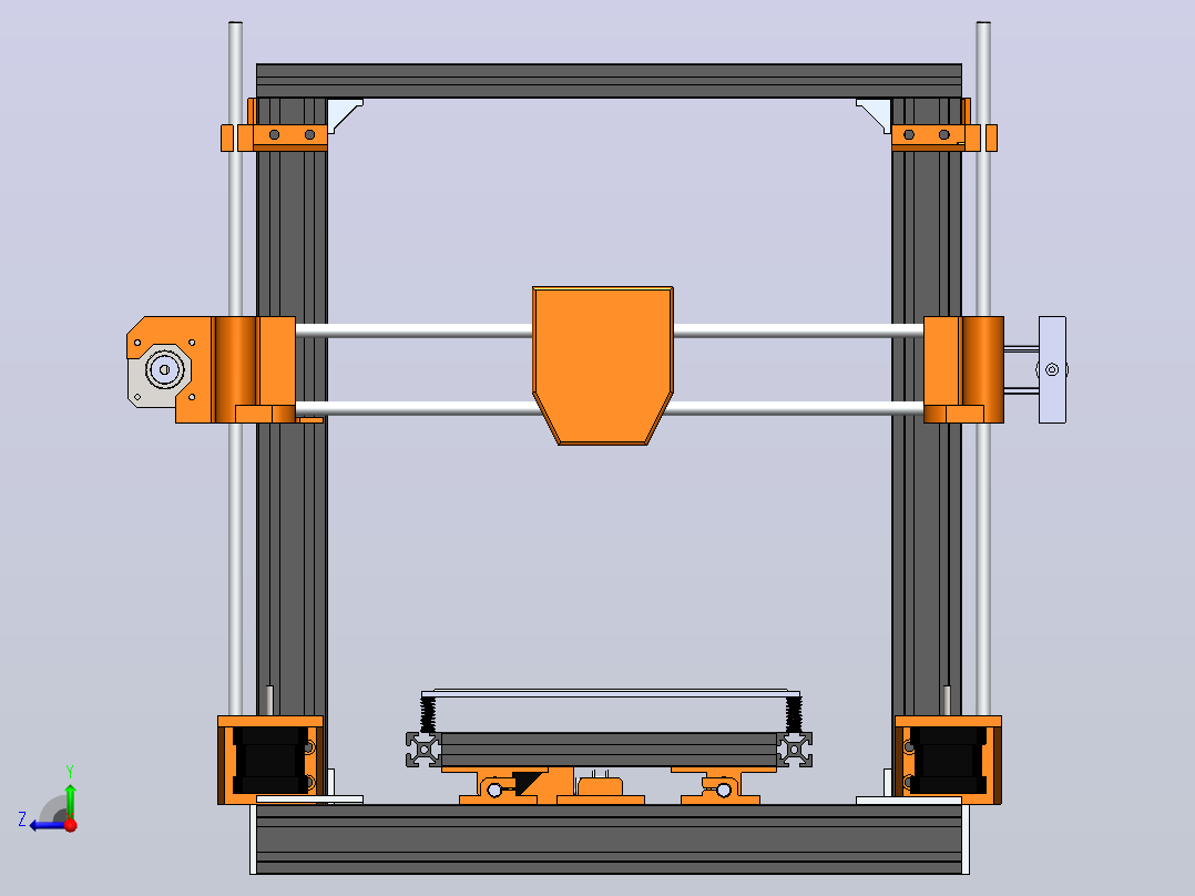 打印机模型3d-printer-421 SW右视图