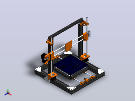 打印机模型3d-printer-421 SW正等轴测缩略图