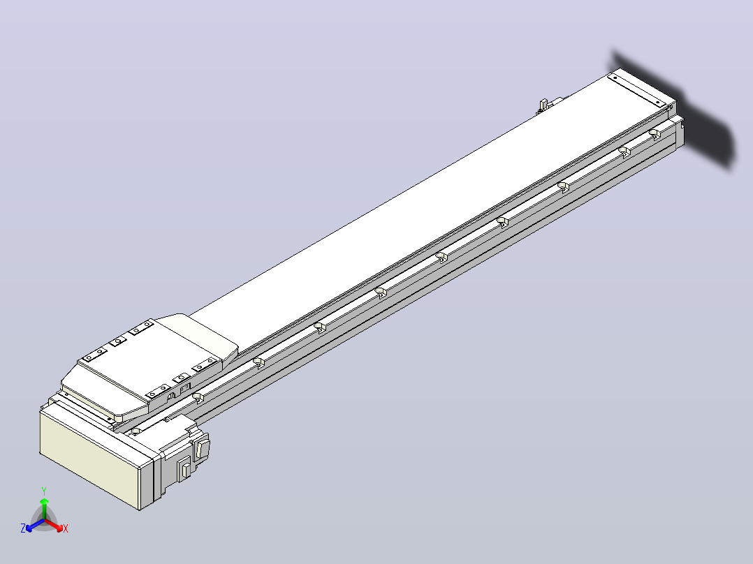 滚珠丝杠直线轴内置导轨TPA-GCR-120-1610C-L700-ML-M40-N3主视图