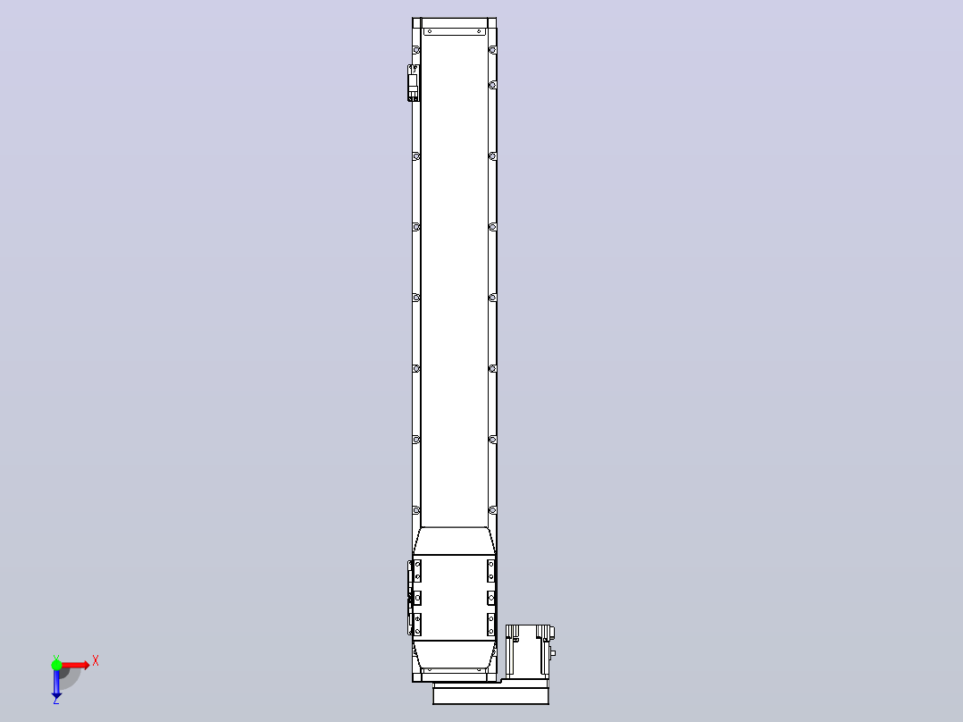 滚珠丝杠直线轴内置导轨TPA-GCR-120-1610C-L700-ML-M40-N3俯视图