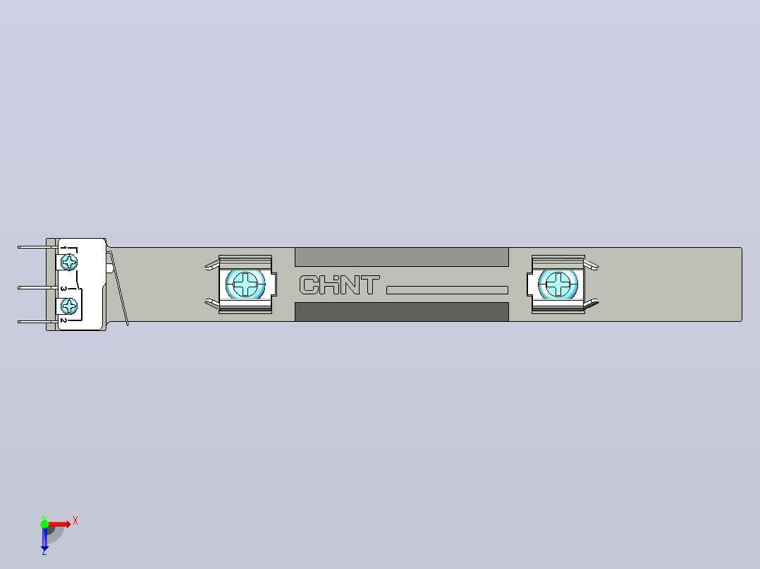 RX2-1500信号熔断器-底座三维模型 202203俯视图