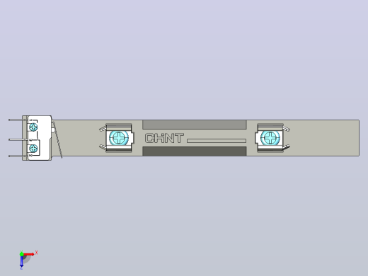 RX2-1500信号熔断器-底座三维模型 202203俯视缩略图