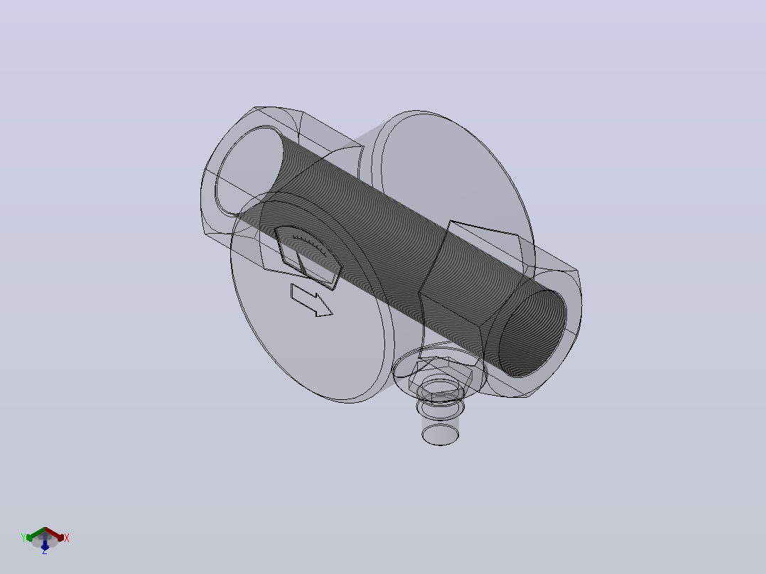 YXQ型油流发讯器（0.4MPa）(YXQ10-50)_YXQ-40主视图