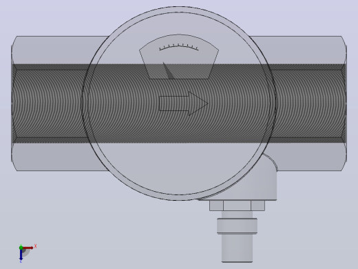 YXQ型油流发讯器（0.4MPa）(YXQ10-50)_YXQ-40前视缩略图