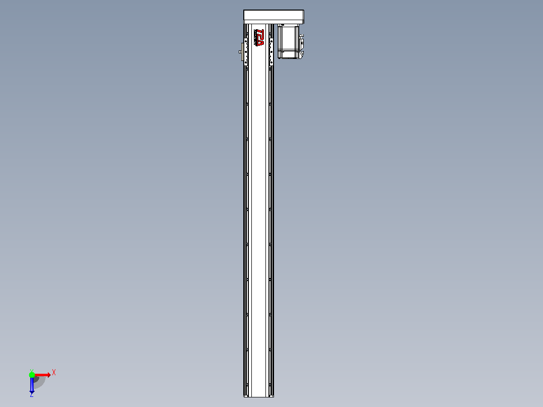日规模组半封闭丝杆TPA-HNR-85D-1610-C-L900-ML-C-P20-N3俯视图