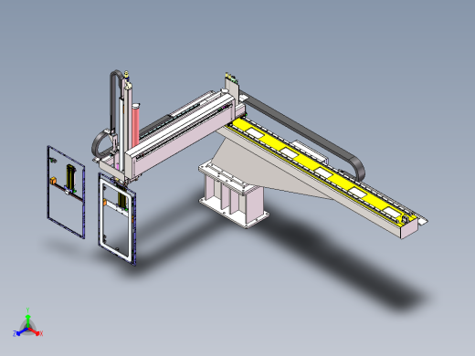 机床自动上下料机械手 移载机械手sw14可编辑
