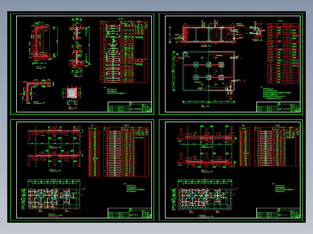 某地区600立方米矩形蓄水池清水池结构施工图ca