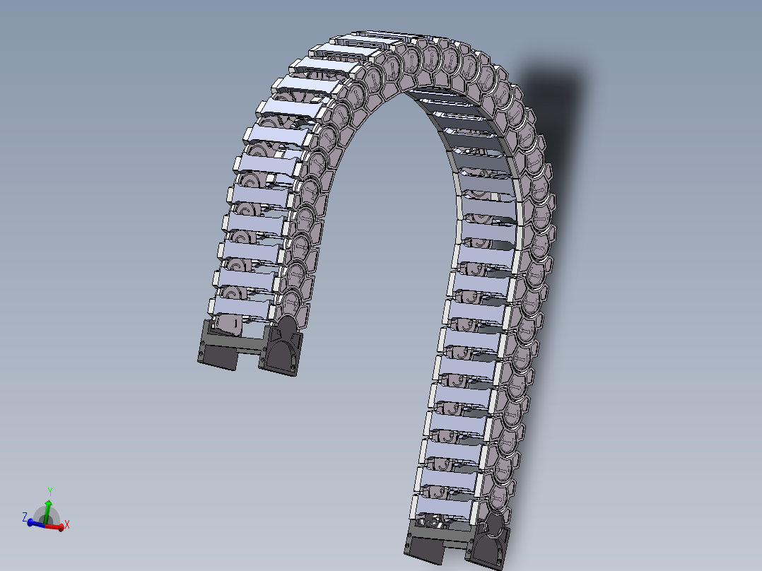 设备用坦克链3D模型