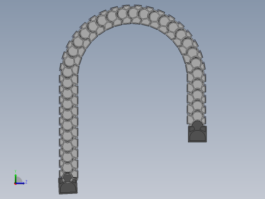 设备用坦克链3D模型左视缩略图