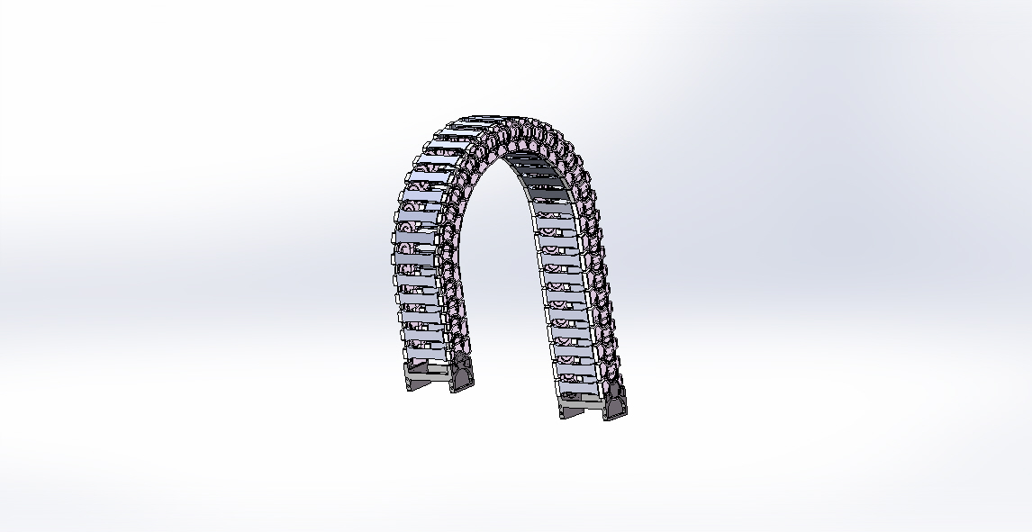 设备用坦克链3D模型