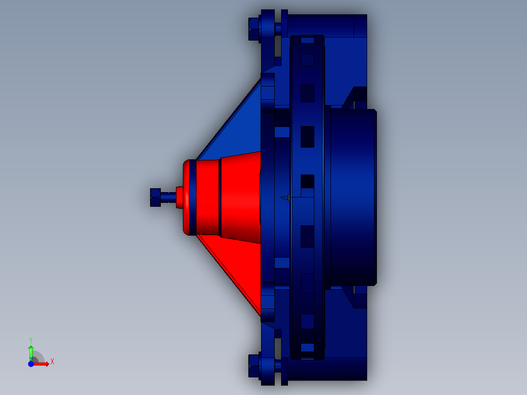 盘式制动器前视图