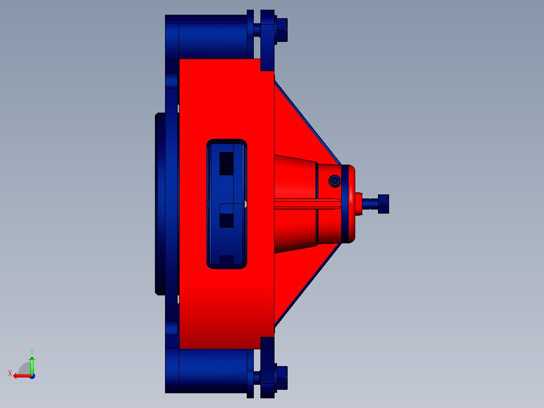 盘式制动器后视图