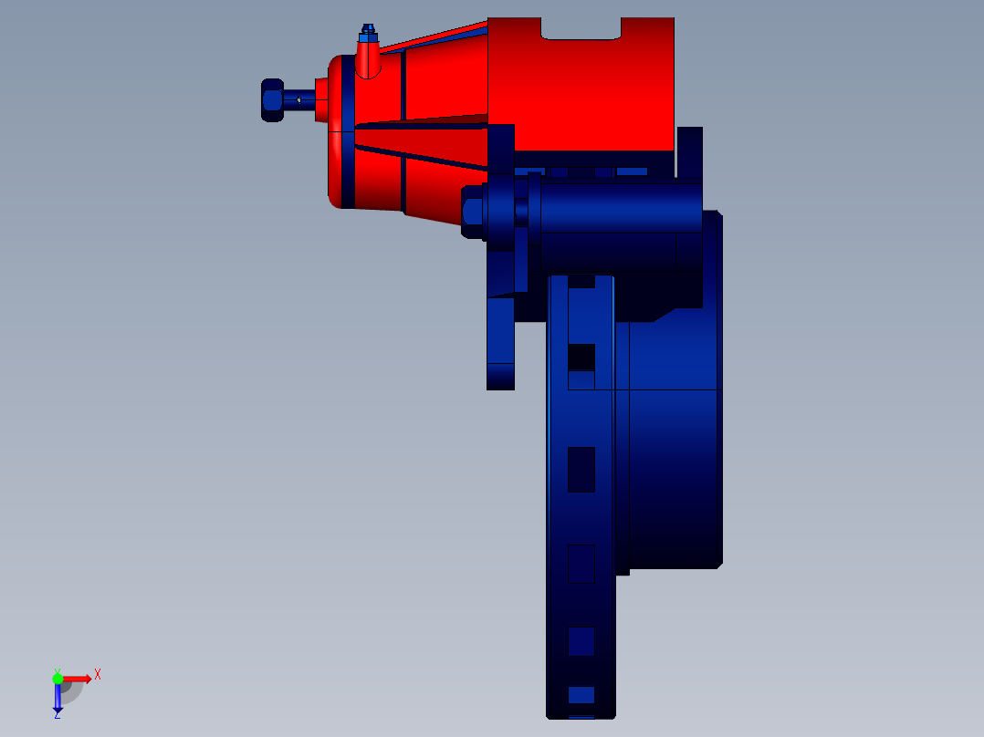 盘式制动器俯视图