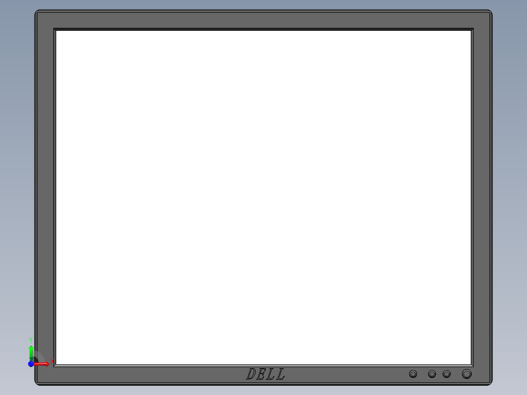 DELL E170Sc显示器前视图