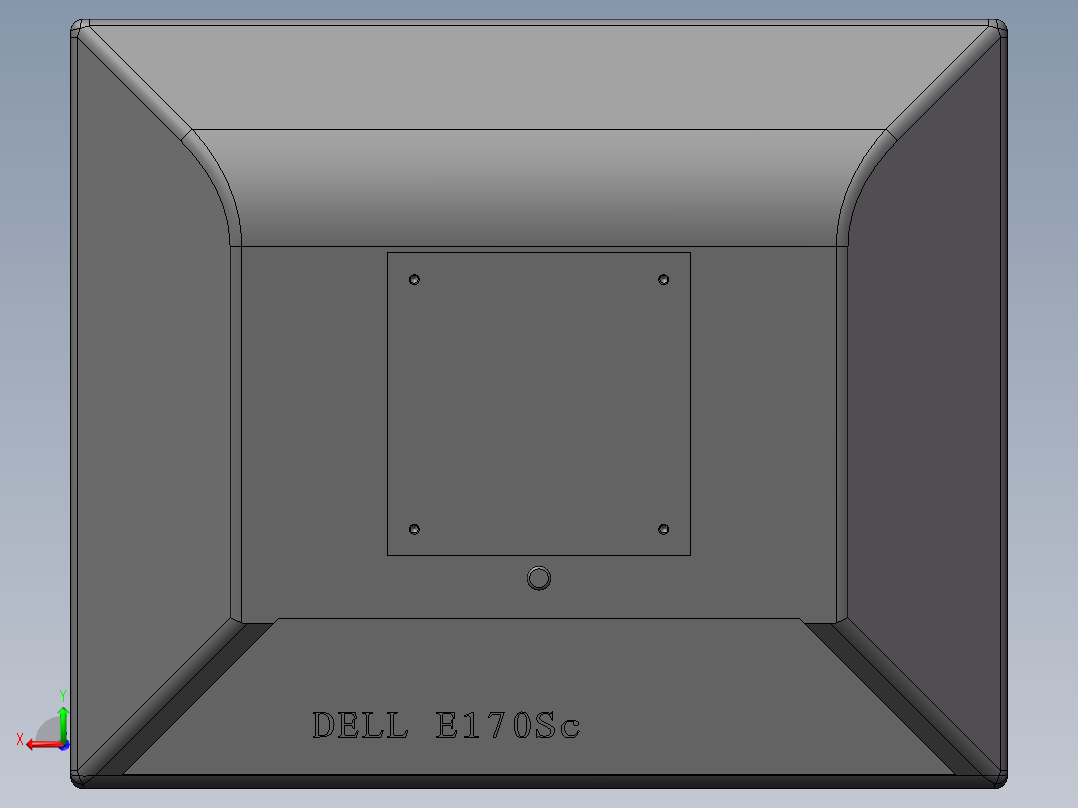 DELL E170Sc显示器后视图