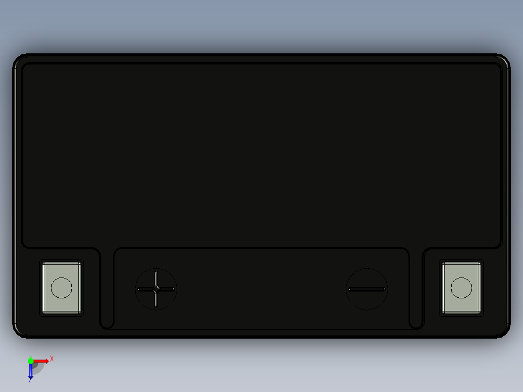 有铅酸电池俯视图