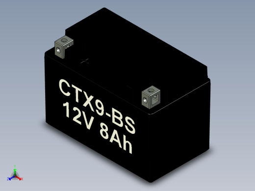 有铅酸电池正等轴测缩略图
