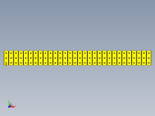 彩色公头100mil（2.54mm）系列-DS1021_yellow_3x30p_100mil_Type19_rev1.0前视缩略图