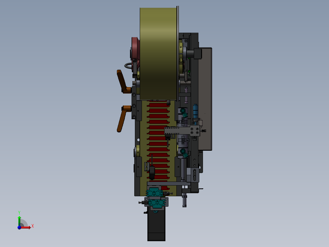 贴胶设备前视图