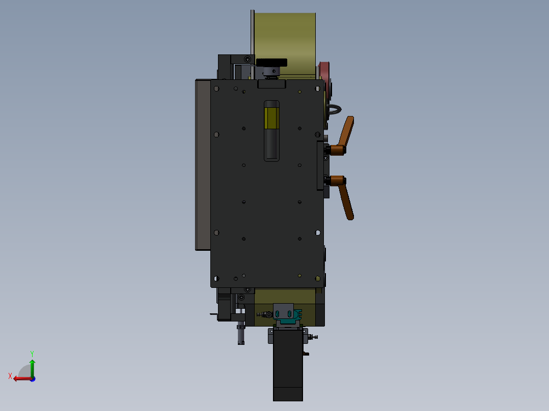 贴胶设备后视图