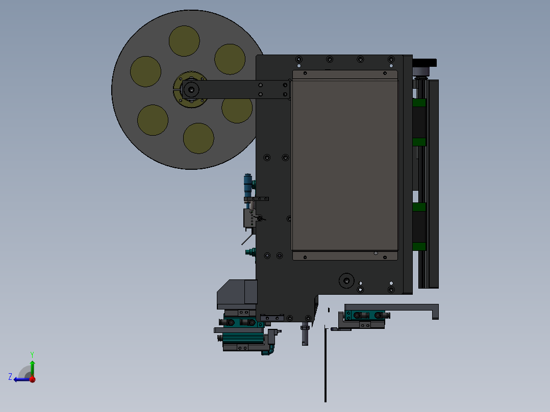 贴胶设备右视图