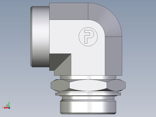 卡套式工业通用硬管接头EO_Adjustable_Locknut_elbow_WEE42LMOMDCF后视缩略图