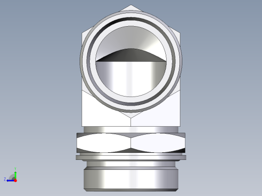 卡套式工业通用硬管接头EO_Adjustable_Locknut_elbow_WEE42LMOMDCF右视缩略图